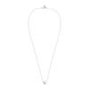 Luxenter 925 Sterling Silver Necklace with White Pearl Rhodium Plated Finish - Sadah