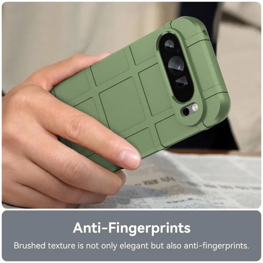 Robuste Hybrid-Panzerung Rutschfeste Textur Mattes Case Für Google Pixel 10 9 Pro XL 8 7A TPU Vier-Ecken Stoßfest Puffer Schutzhülle