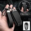 Zinc Alloy Leather Car Remote Key Case Cover For Ford Fusion Mustang Expedition F-450 F-350F150 Edge Explorer Mondeo Mk5 Focus