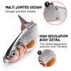 3pcs/Box 4-Segments Swimbait Sinking Wobblers Set of Lures 12cm 16g Lifelike Crankbaits Fishing Lure Artificial Bait Kit