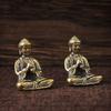 Mini Buddha Statue Pure Copper Shakyamuni Buddha Figurine with Intricate Detailing Indoor/Outdoor Desktop Decor for Home