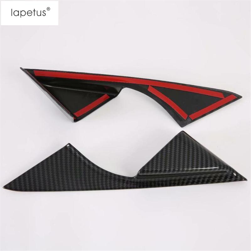 Car Inner Window Front Pillar A Triangle Panel Decoration Cover Trim For Mazda 6  - 2024 Carbon Fiber Accessories Interior