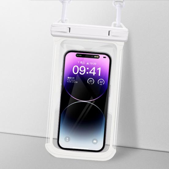 Waterproof Phone Pouch with Lanyard Touchscreen Clear Leakproof Kayaking Swimming Floating Universal 5-7.7