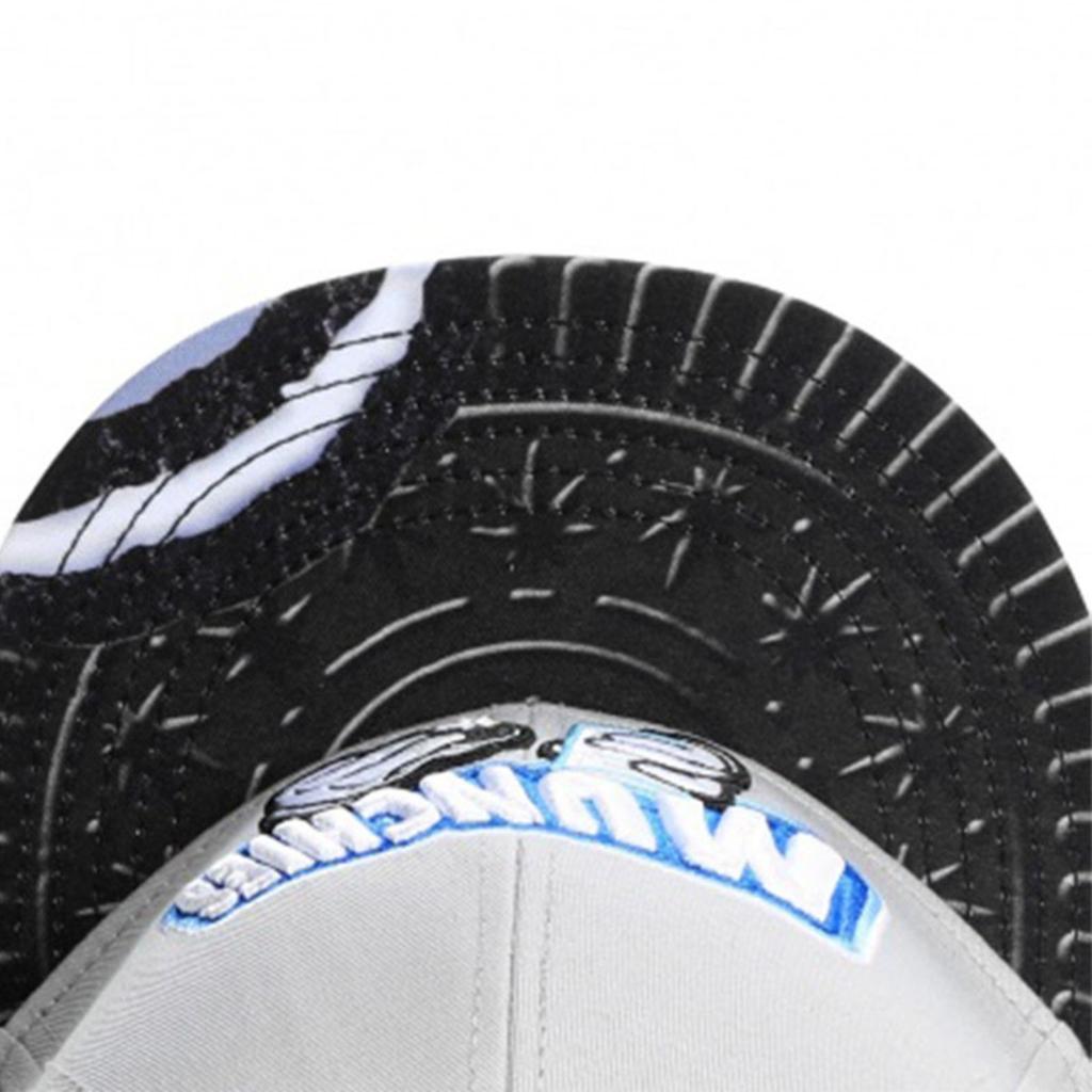 Gris Otoño e Invierno Sombrilla Cortavientos Sombrero de Sol Sombrero de Hip-hop de Ala Plana para Adultos