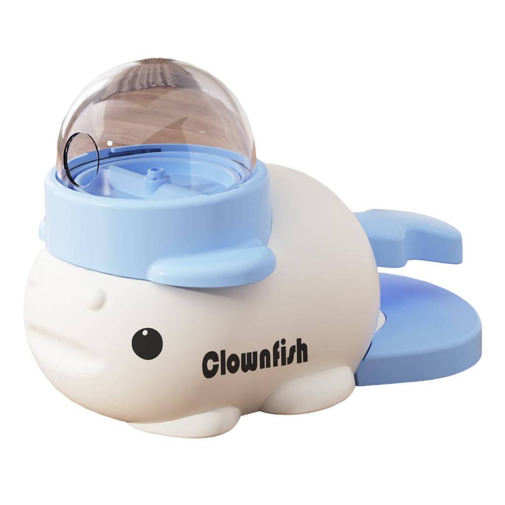 2-in-1 Interactive Dog Toy Cartoon Fish Design Food Puzzle Slow Feeder Dog Puzzle Feeder for Small & Medium Dogs