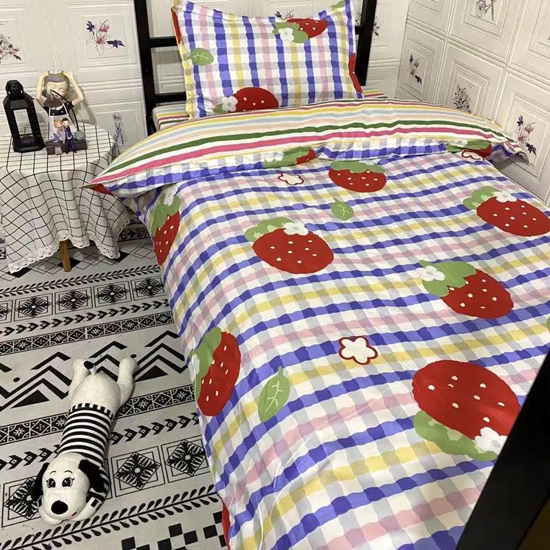 Súprava mäkkej prikrývky Posteľná súprava obliečky na vankúš Love Hear Pattern