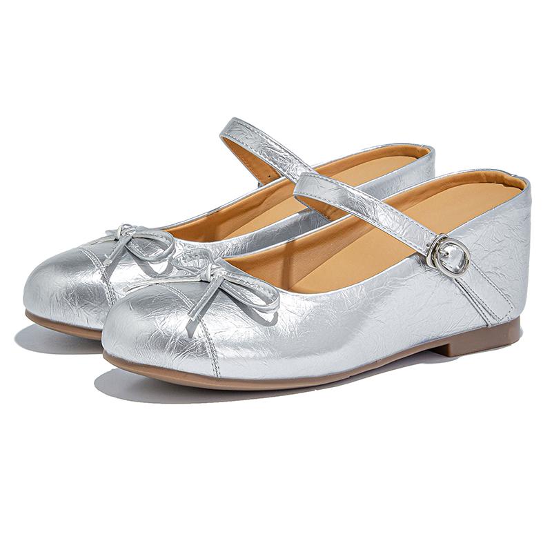 

Модные туфли принцессы AIYUQI Внутренняя высота 6,5 см Бант Закрытый носок Женские тапочки 2025 Лето Новинка Для улицы Полутапочки Женские 34