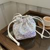 Sequined Pump with Bucket Small Bag Women's New Fashion Shoulder Bag Personalized Color Messenger Bag