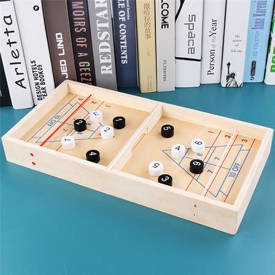 Wooden Curling Ball Children Educational Fun Toys Parent-Child Games Sports Table Board Game