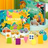 Z. Montessori Scene Stickers For Children DIY Hand-on Puzzle Reusable Books Cartoon Learning Cognition Toys For Kids Gift