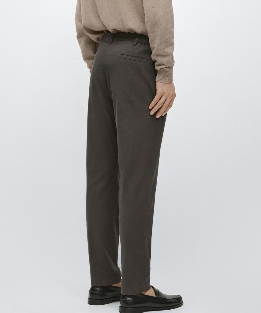 Masimodutti Cotton Blend Slim Fit Pants