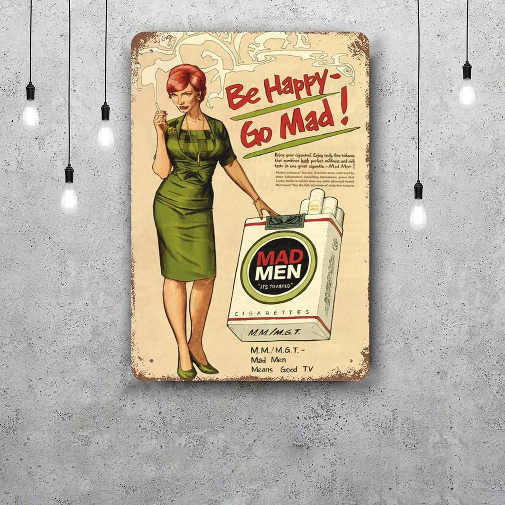 mad men TV show Metal Signs wall decor Vintage Tin Signs Captain Metal Poster Decor for Bar Pub Club Wall Decoration