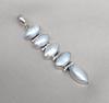 Handmade Pearl Pendant: 925 Sterling Silver Marquise Gemstone