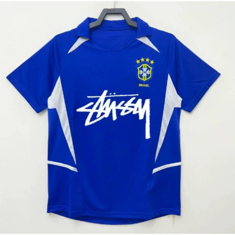 Maglia da Calcio Signature Stussy Retro Brasile Argentina Portogallo Maglia da Allenamento Calcio Uomo Donna Manica Corta