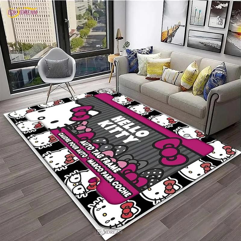 Kuromi Cartoon Anime kawaii Carpet for Living Room Bedroom Cute Rug Kitchen Door Kids Un-slip Floor Mats Alfombra Birthday gift
