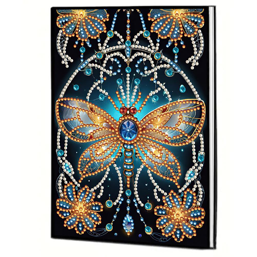 50 Pages A5 Special Shaped Beautiful Pattern 5D Diamond Painting Notebook 5D Diamond Drawing Book Art Birthdays Gifts for Teens