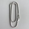 Melliv Silver Fish Hook Egg Ball Chain Necklace_mvn17