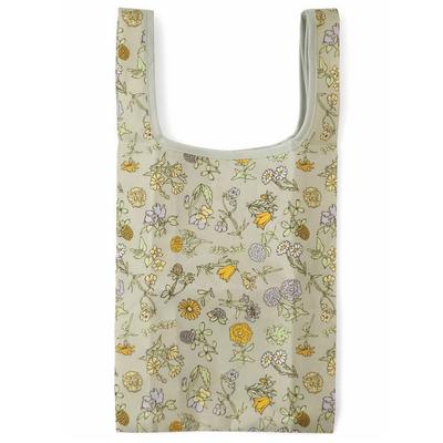 0420 Malá skládací eko taška Lou Shopper Mini FRORAL [Routeto] (Greige)