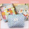Geometric Pattern Large Capacity Makeup Bag With Zipper For Daily Use