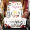 Happy 80Th Birthday Blanket Personalized Name Soft Comfortable Stylish Blanket Car Blanket Perfect For Travel Camping Outdoor Home Suitable For All