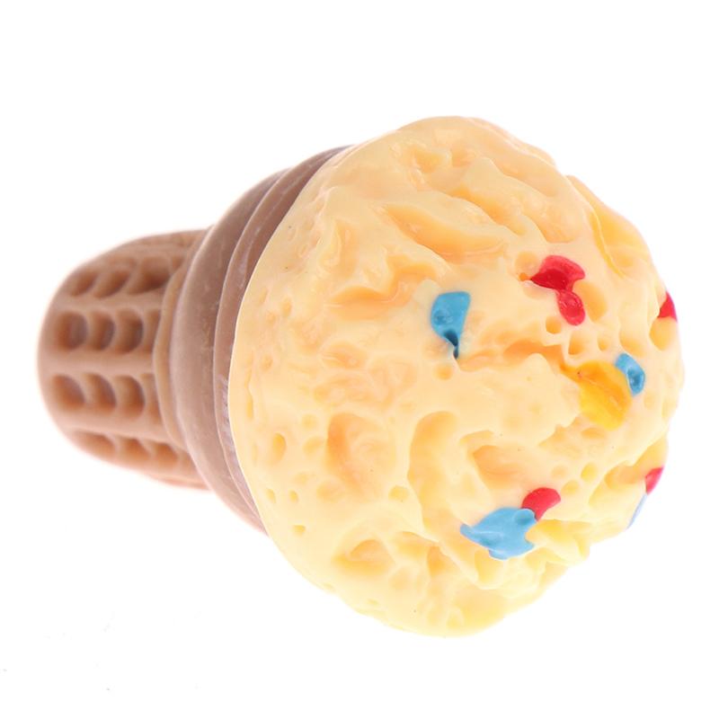 5Pcs Dollhouse Miniature Cute Resin Candy Sugar Ice Cream Pretend Play Toys