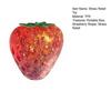Clear Glitter Strawberry Squeeze Toy Slow Rebound Stress Relief Simulated Fruit Fidget Toy Anti-anxiety Sensory Ball Decompression