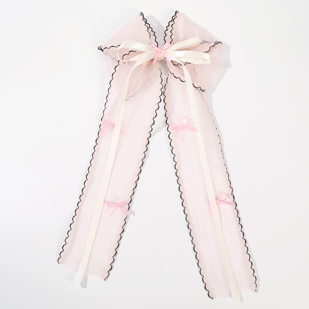 

Длинная лента Цветок Заколка для волос Большая заколка-автомат Бант Зажим для волос для женщин Девушек Зажим для волос Головной убор Аксессуары для волос