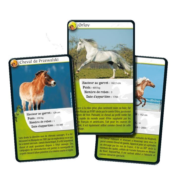 Jeu de cartes - Défis Nature - Chevaux - 2 à 6 joueurs - Dès 7 ans - Fabriqué en France et éco-responsable
