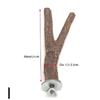 Pet Standing Stick Wild Grape Wood Pole Parrot Cockatiel Parakeet Station Board Bite Claw Grinding Toy Bird Cage Accessories