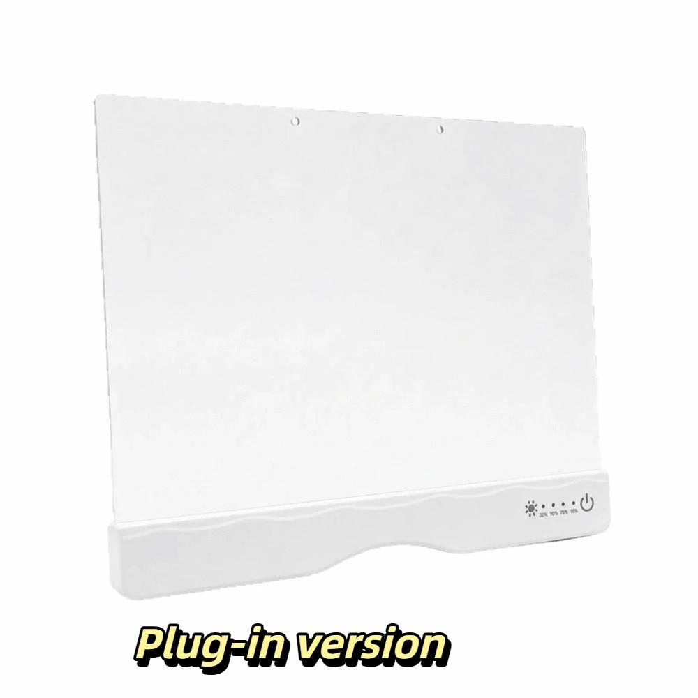 Acrylic Panel Rechargeable Acrylic Message Board Colorful Glow Drawing Board Handwriting