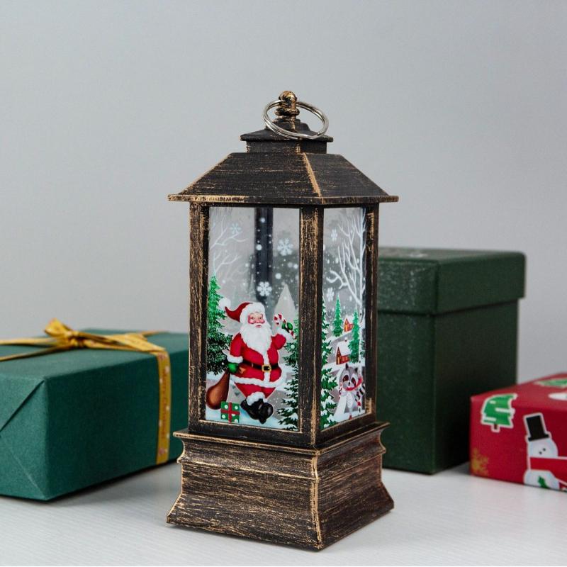1Pc Christmas Decorations Small Lanterns Candle Lamps Electronic Snowman Night Lights Christmas Gifts Desktop Ornaments