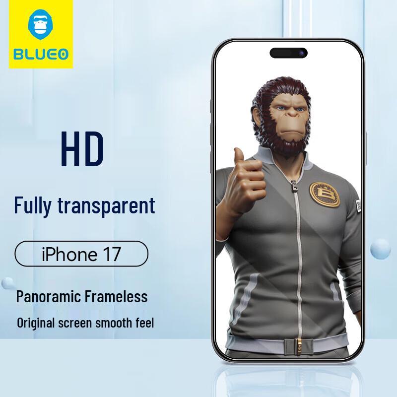 

Mr. Blue Ape iPhone 17 Pro Tempered Glass Screen Protector
