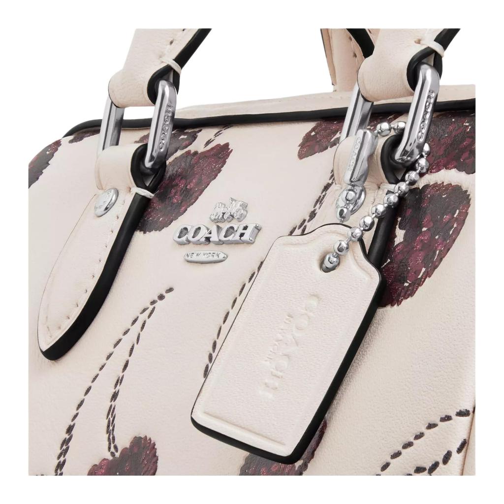 Coach Rowan Refined Cow Leather One Shoulder Handbag Mini Women's Silver & Chalk CCZ20-SVCAH