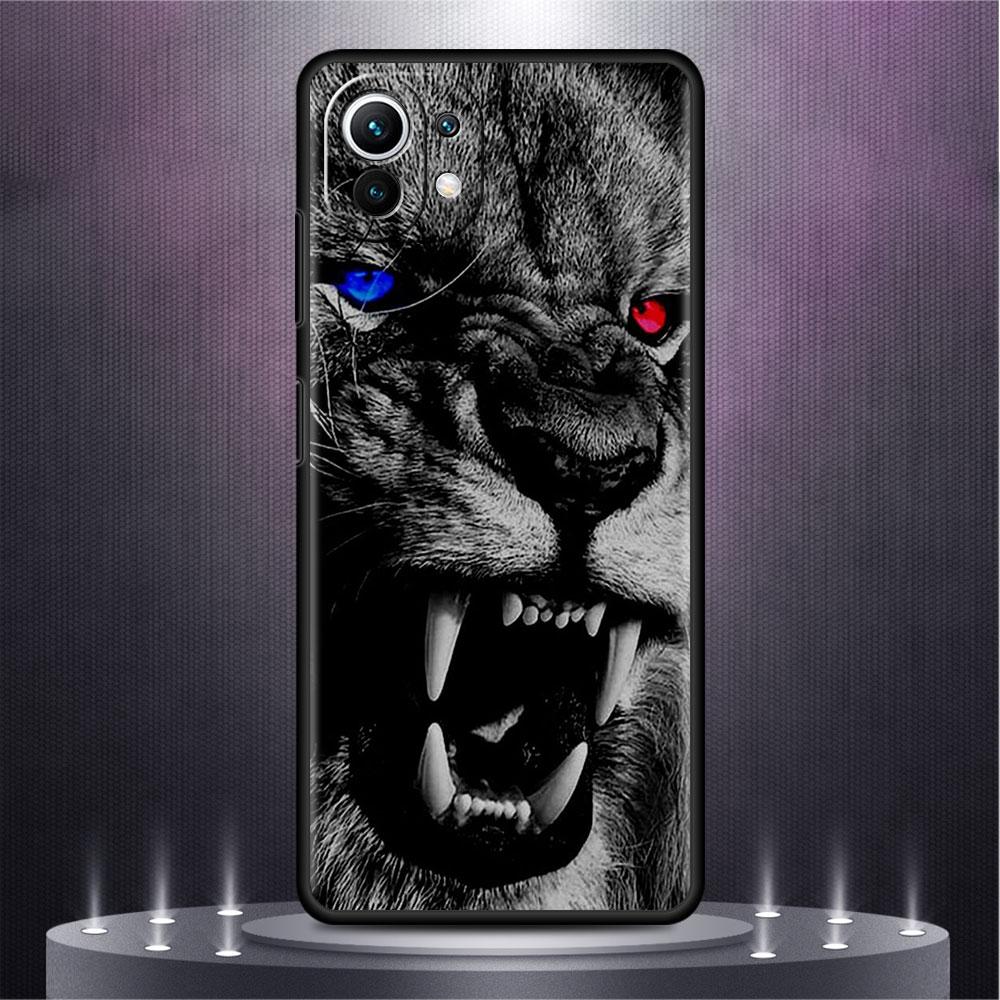 Case For Xiaomi Mi Poco X3 NFC M4 F3 C40 11 11T 10T Pro 12 9T 9 10 Lite Back Soft Phone Cover Lion Wolf