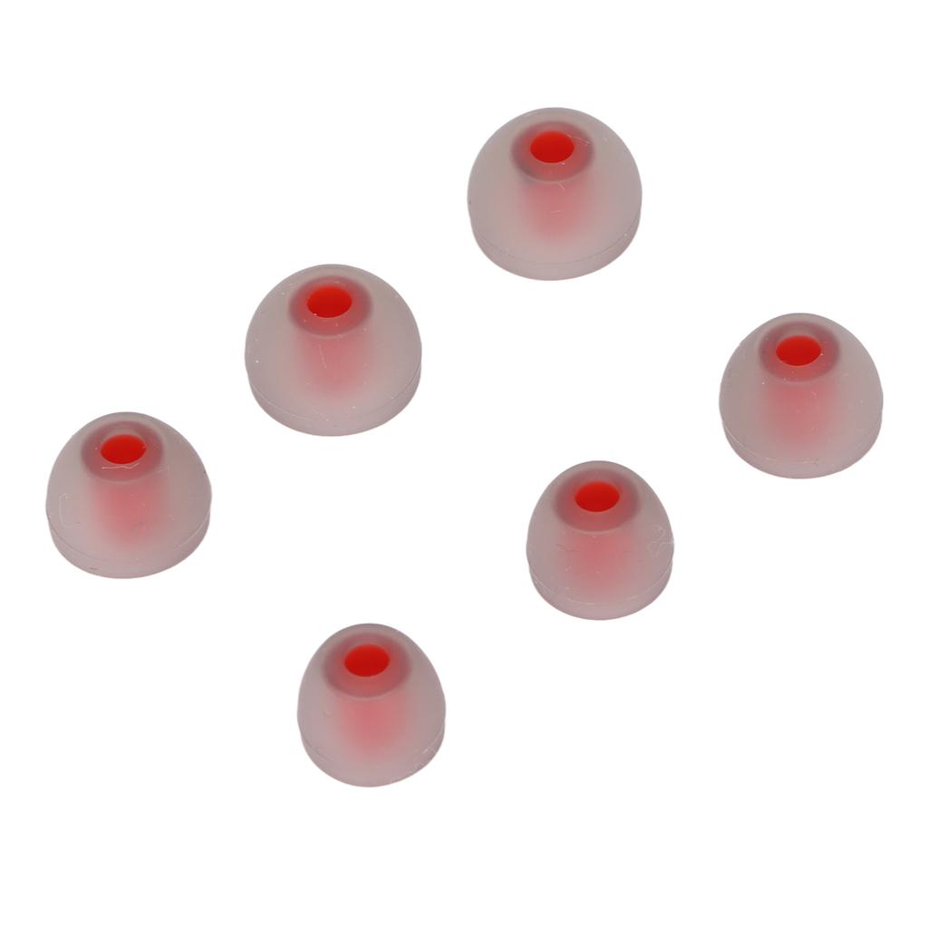3 Size 6 Pcs Replacement Earplugs Soft Silicone Eartips Noise Reducing Earbuds for EarphonesGreen