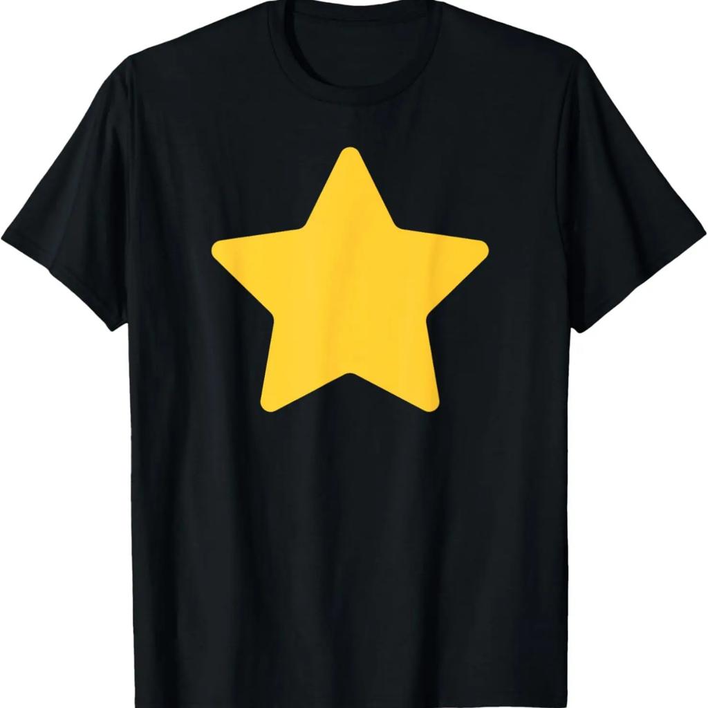 Classic Big Yellow Star Graphic on Front for Kids T-Shirt