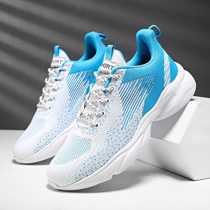 

Size 39-46 Men Sneakers Air Cushion Outdoor Sports Running Shoes Mesh Breathable Shoes Soft Sole Casual Sneakers Tenis Masculino 39 синій