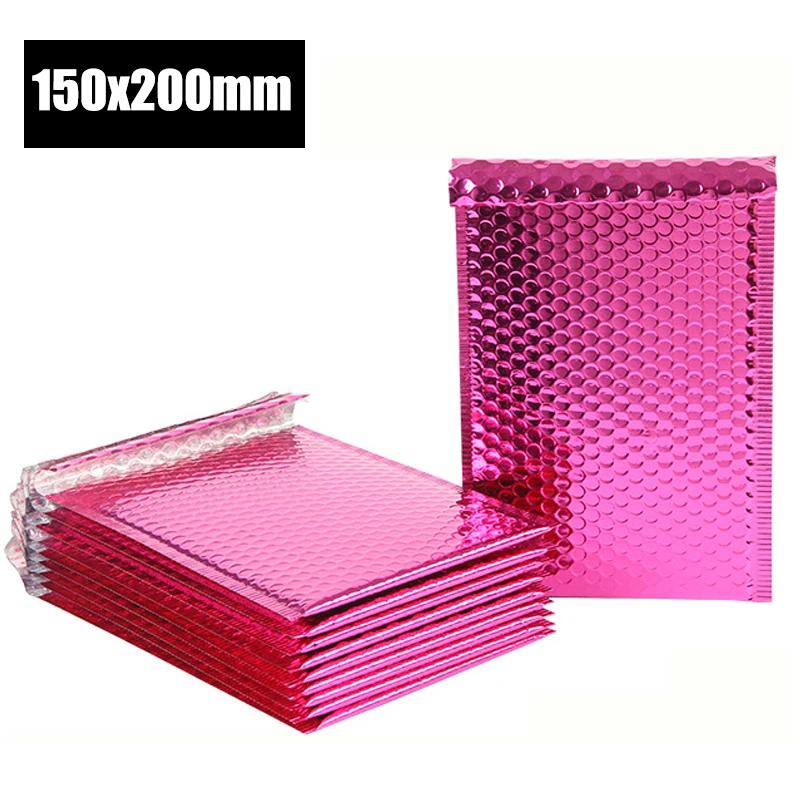 50pcs/lot Aluminized Bubble Mailer Poly Mailing Bags Shipping Envelopes with Bubbles Shippings Packaging Envelope Mailers Padded