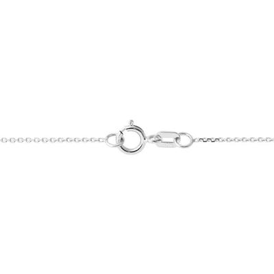 Children's Jewelry - LÉA &; ARTHUR - Forçat Mesh Chain - 375 White Gold - Length 40 Cm - Small Model