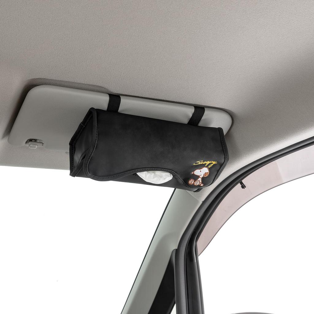 BONFORM Fancy Snoopy Elegance Tissue 250 X 125 X Cover, Size 70mm, Color Black, 7243-05BK