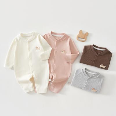 Vêtements pour Nouveau-né Combinaison en Coton à Manches Longues Combinaison Douce pour Nourrisson Pyjama Combinaison Printemps Automne Hiver