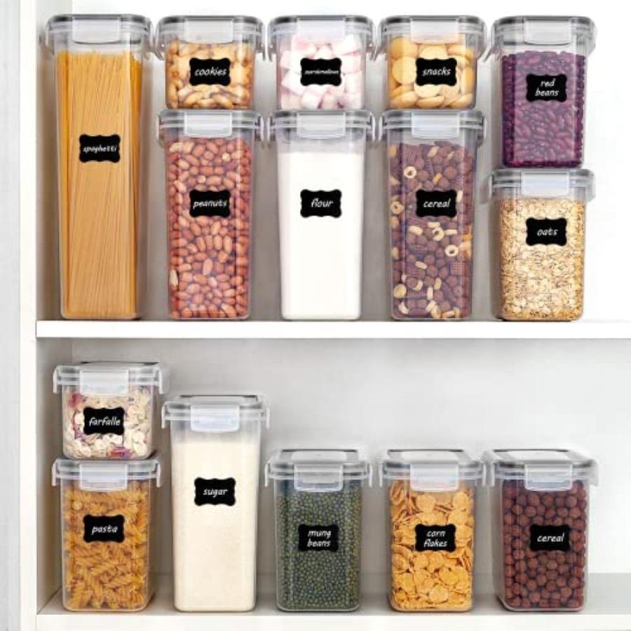 Vtopmart 32pcs Airtight Food Storage Containers Set BPA Free Plastic Kitchen and Pantry Organization Canisters with Lids for Ce