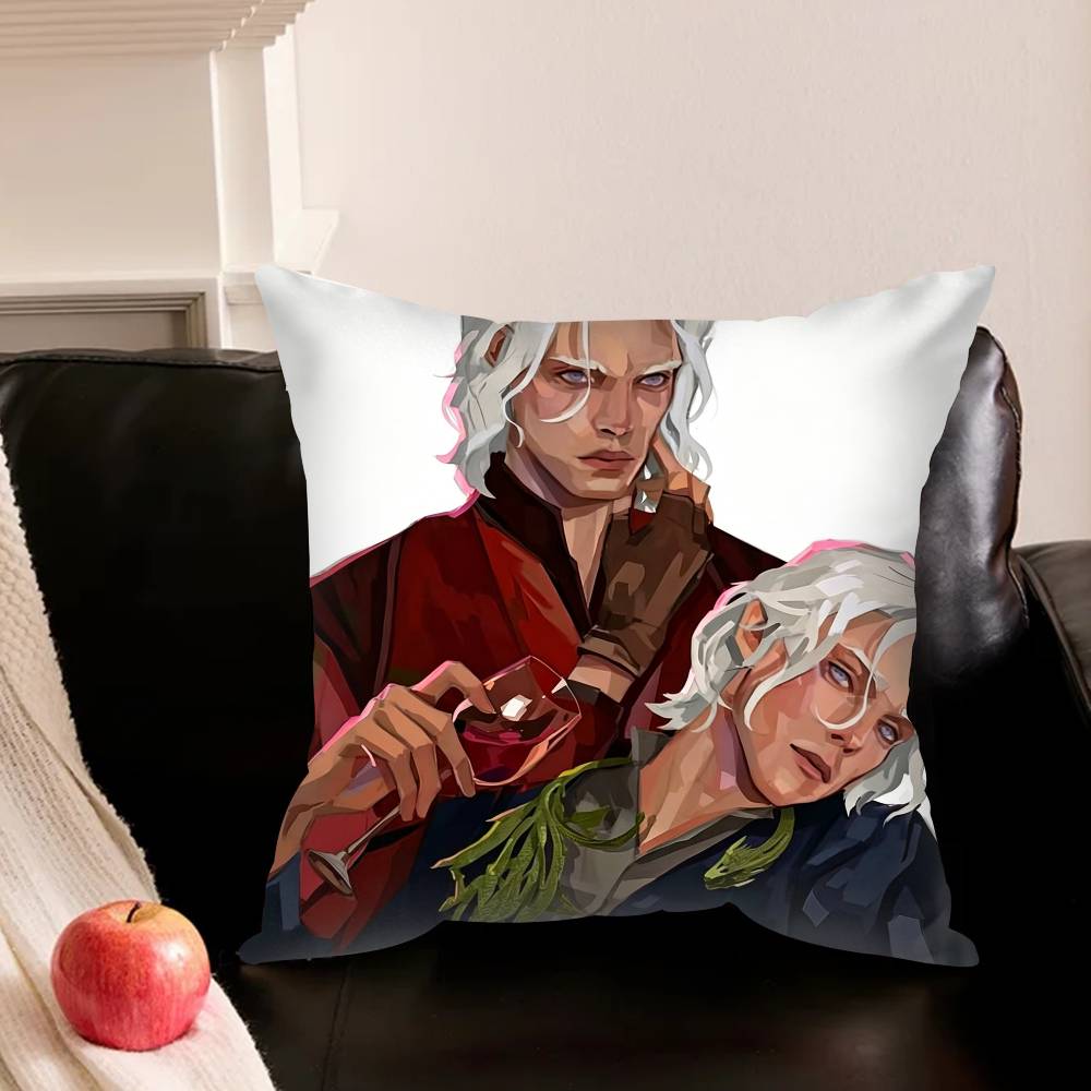 A-Aerion T-Targaryen B-Brightflames Various Sizes Square Pillowcase For Car Home Bedchamber Decor