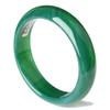Natural Green Chalcedony Bracelet Fashionable Charm Emerald Bangle Women's Gift