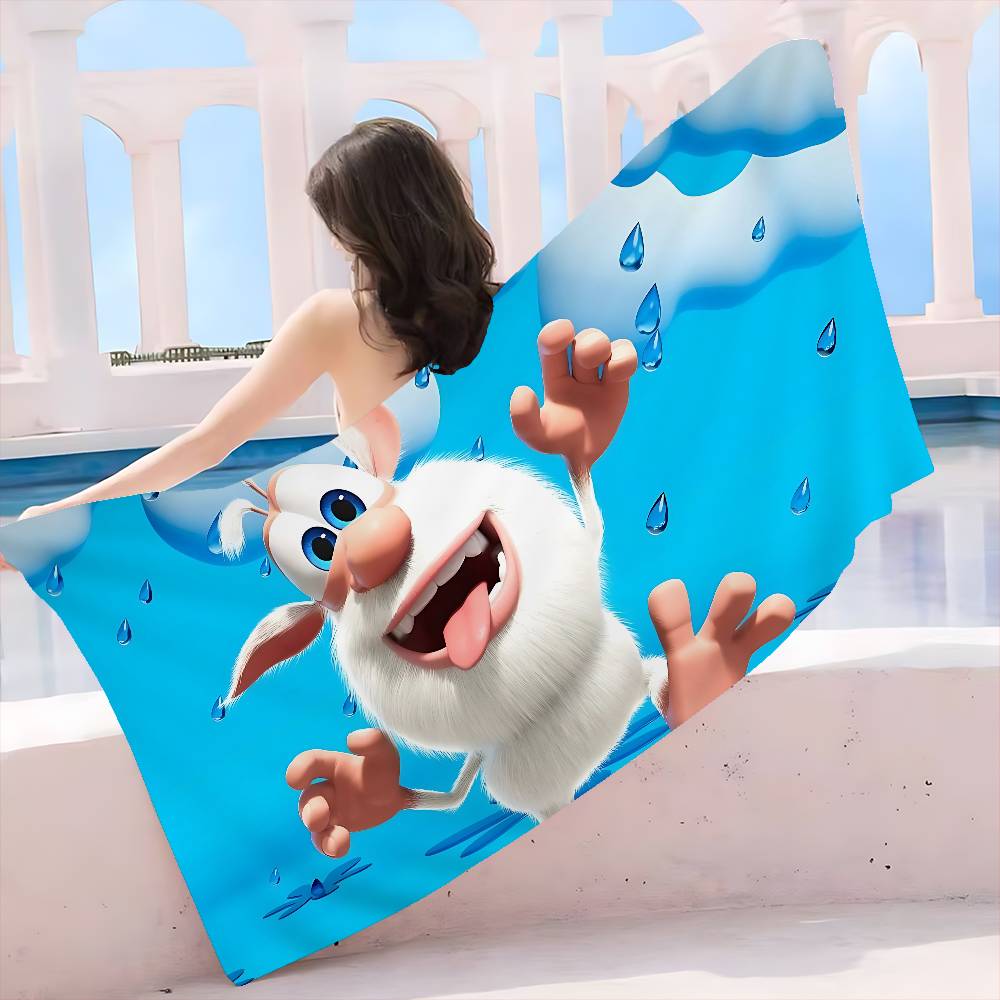 Cartoon B-Booba Strandlaken Kleurrijke Badlakens Voor Meisje Microvezel Sneldrogend Zandvrij Strand Yoga Spa Sportschool Zwembad W30*H60(CM)