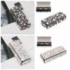 Shiny Rhinestone-inlay Glasses Case Leather Sunglasses Protective Case  for Gifts