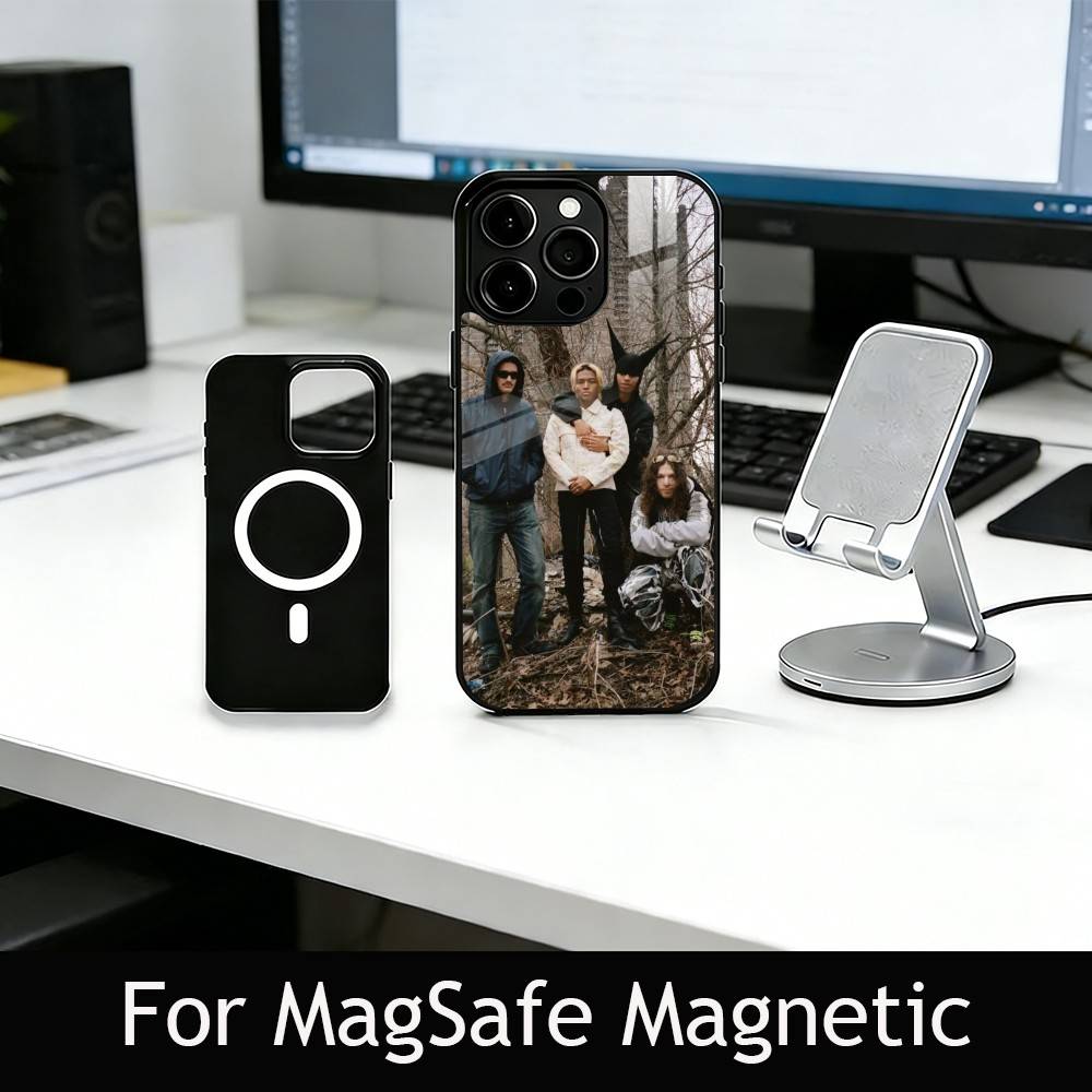 B-Bladee DG 3-3-3 Phone Case For iPhone17,16,15,14,13,12,11 Plus,Pro Magnetic with Magsafe Wireless Charging