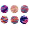 Retro Hand-Knitted Cat Toys Ball Colorful with Bell Inside Cat Ball Toy Woolen Yarn Interactive Kitten Toys for Indoor Self Play
