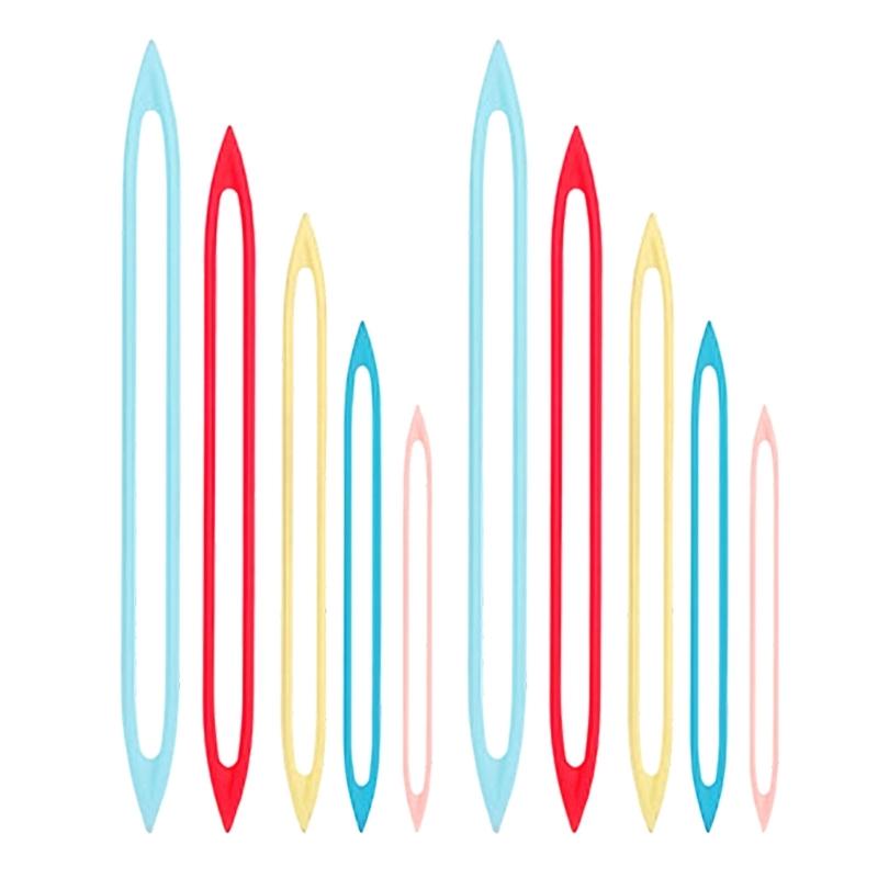 

10 штук пластиковых игл для пряжи для вязания и шитья с дизайном в виде рыбы, аксессуары для продевания ниток в проекты по вязанию крючком 1