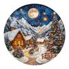 Wooden Puzzle Christmas Snow Scene Small Animal Shape Puzzle Flat Wooden Puzzle